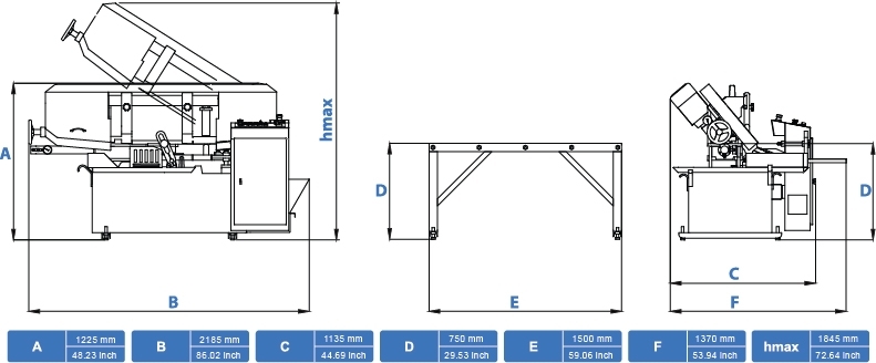 Станок ленточнопильный полуавтоматический PSM 280 M CUTERAL