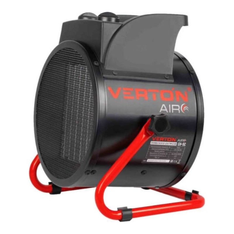 Электрический тепловентилятор Verton Air EH-5C ( 220В,40/3000/5000Вт,670куб.м) силовая вилка