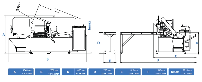 Станок ленточнопильный автоматический PAR 350 U CUTERAL