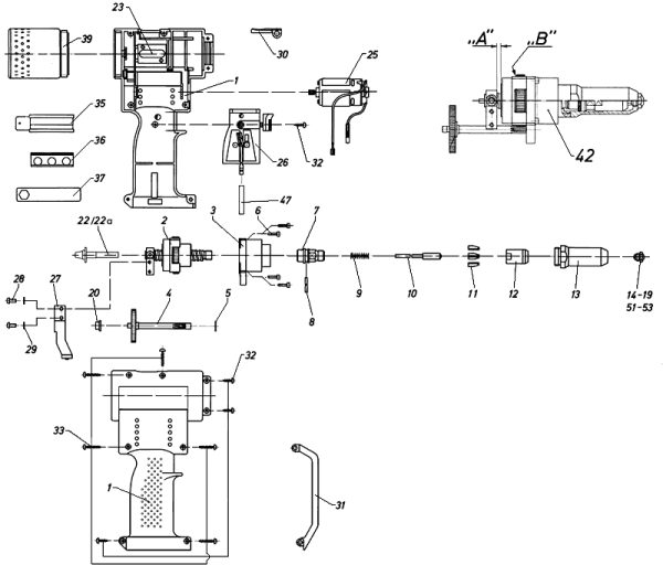 Запчасть Accubird №9,PH1,2 №143, пружина для толкателя губок