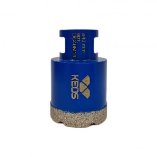 Коронка алмазная по керамограниту KEOS PRO 40мм M14 (DC40M14)