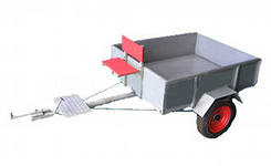 Тележка DDE прицепная (складная, г/п 400кг, кузов  разгрузка - способом опрокидывания, тормоза - леразгрузка - способом опрокидывания, тормоза - ленточные