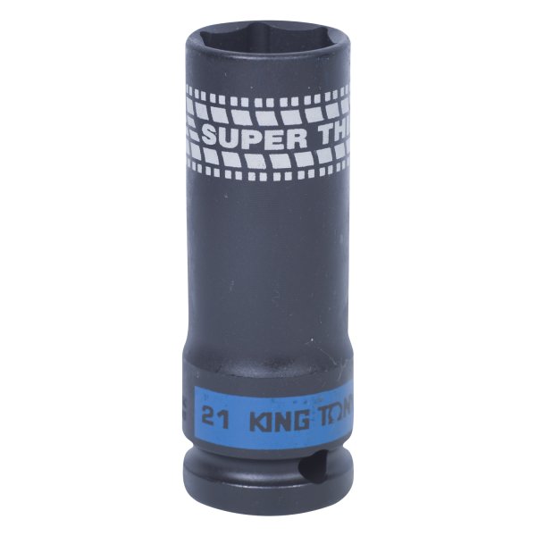 Головка торцевая ударная глубокая 1/2", 21 мм, тонкостенная KING TONY 441521M