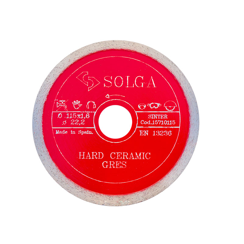 Диск алмазный Solga Diamant HARD CERAMICS сплошной (керамогранит) 115x22,23 мм