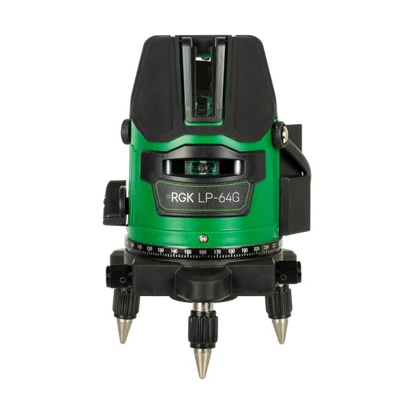 Комплект: лазерный уровень RGK LP-64G с зеленым лучом + штатив RGK LET-170