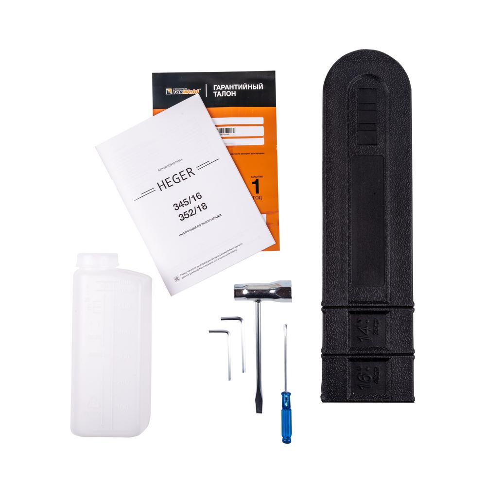 Бензиновая цепная пила FoxWeld HEGER 345/16