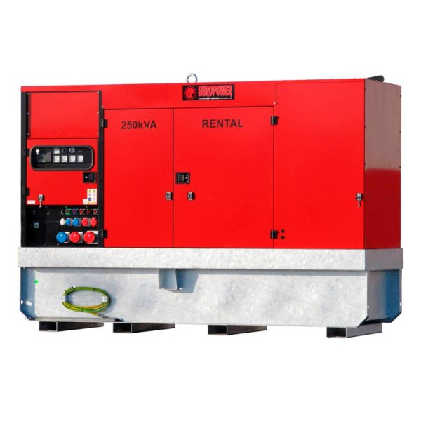 Дизельный генератор EUROPOWER EPSR 250 TDE (1500 об/мин, шумозащит. кожух, арендное исполнение)