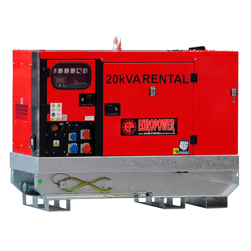 Дизельный генератор EUROPOWER EPSR 20 TDE (1500 об/мин, шумозащит. кожух, арендное исполнение)