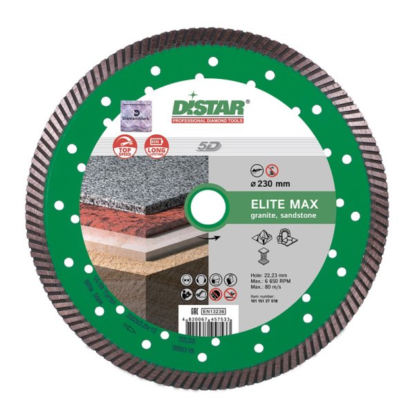 Диск алмазный Distar 1A1R Turbo 232x2.5x12x22.225 Elite Max