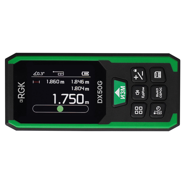 Лазерный дальномер RGK DX50G с поверкой