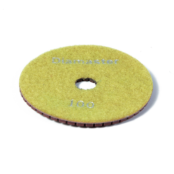 Алмазный гибкий шлифовальный круг (АГШК) DIAMASTER 100*2 №100 бетон желтый
