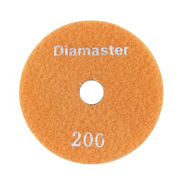 Алмазный гибкий шлифовальный круг (АГШК) DIAMASTER 100*2 №200 бетон оранжевый