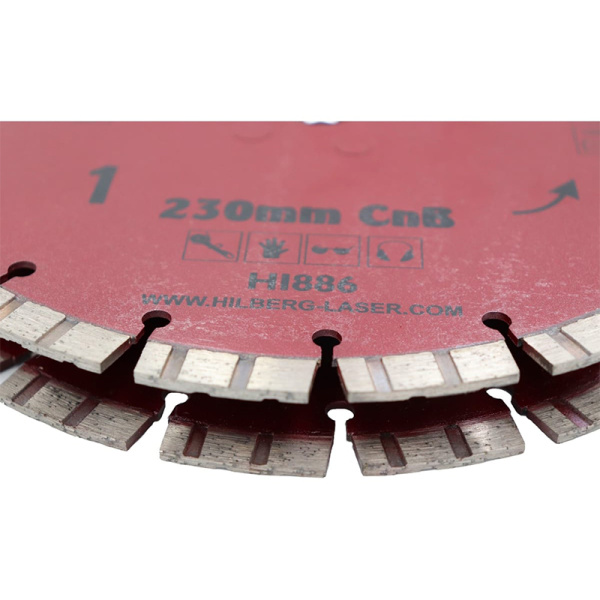 Диск алмазный отрезной Hilberg Industrial Hard CnB 230x2