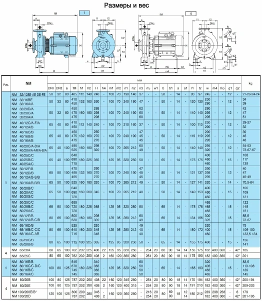 Насосный агрегат моноблочный фланцевый Calpeda NMS 100/250B 400/690/50 Hz