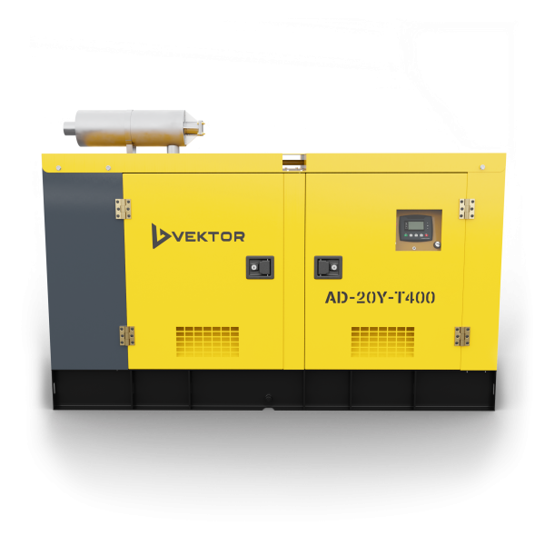 Дизельный генератор Vektor AD-20Y-T400 в шумозащитном кожухе с АВР