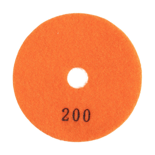 Алмазный гибкий шлифовальный круг (АГШК) DIAMASTER 100*2,2 №200 бетон оранжевый
