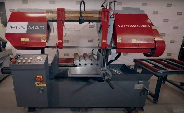 Полуавтоматический ленточнопильный станок IRONMAC CUT-400x700СSA