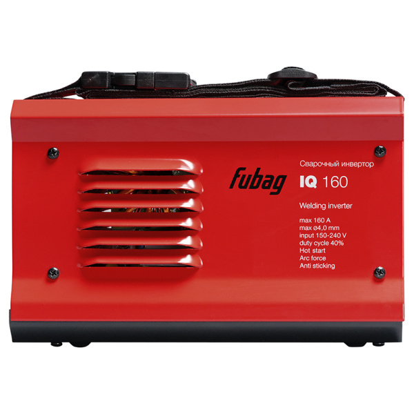 Инвертор сварочный Fubag IQ 160 (макс.ток 160А ПВ 40% раб.напряжение 150-240В) (38830) + Электрод св