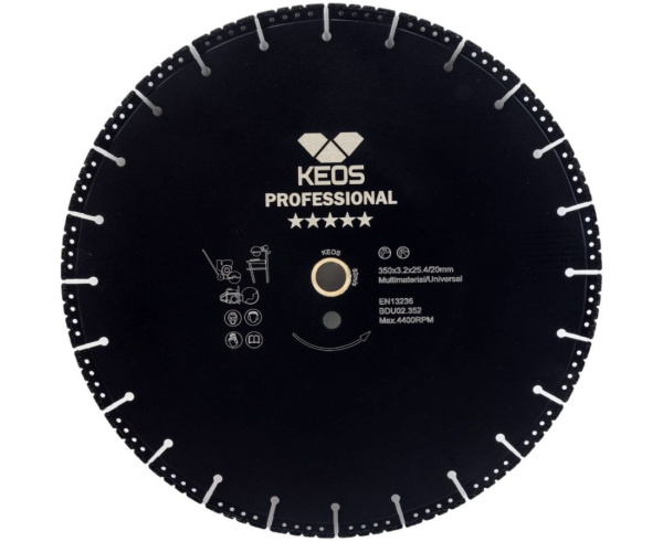 Диск алмазный KEOS универсальный 230мм/22,23 (DBU02.230)