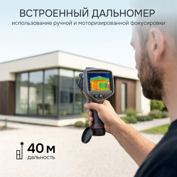 Тепловизор RGK TL-640 Plus в комплекте с телеобъективом 6° и широкоугольным объективом 48°