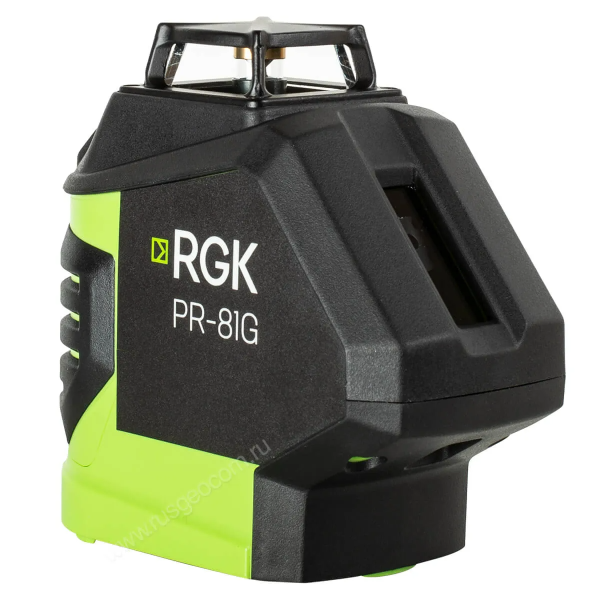Комплект: лазерный уровень RGK PR-81G с зеленым лучом + штатив RGK LET-170