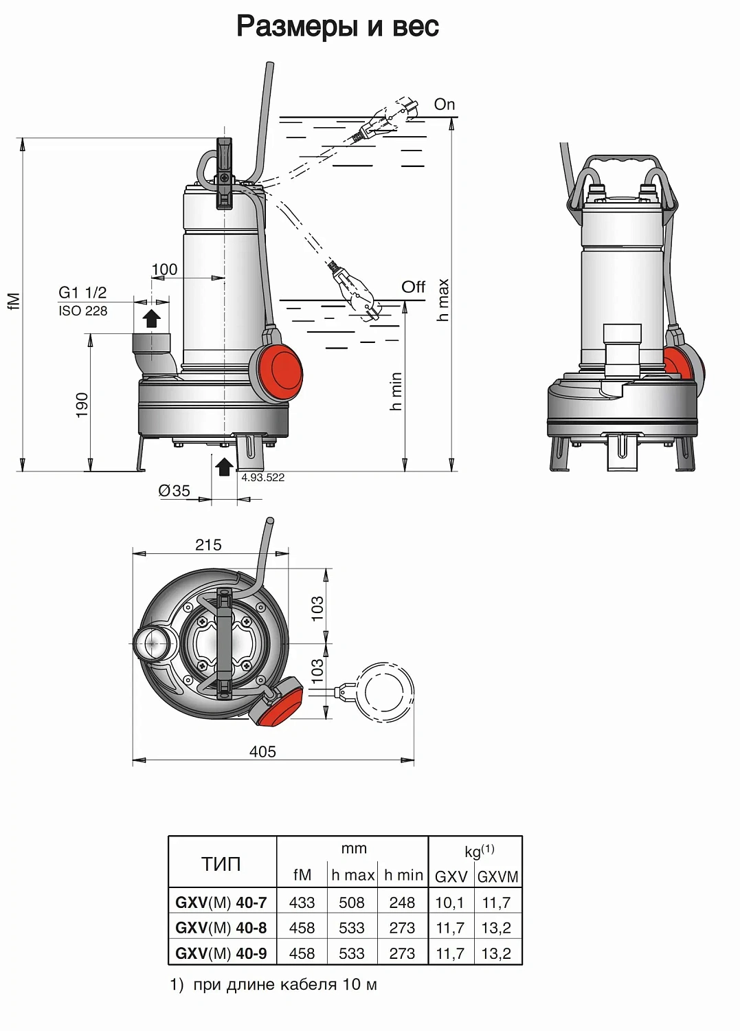 Погружной насос Calpeda GXVM 40-9