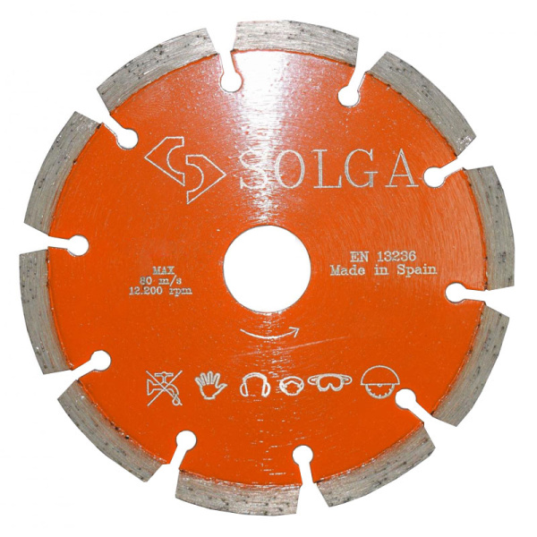 Диск алмазный Solga Diamant BASIC сегментный (железобетон) 125x22,23 мм